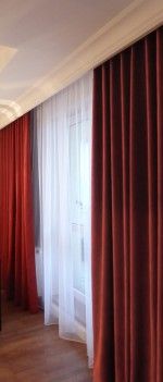 Curtains and sheer curtain